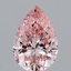 1.51 Ct. Fancy Intense Pink Pear Lab Grown Diamond