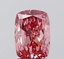 2.19 Ct. Fancy Vivid  Pink Cushion Lab Grown Diamond