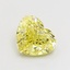 1.50 Ct. Fancy Intense Yellow Heart Lab Grown Diamond