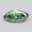 1.04 Ct. Fancy Vivid Green Marquise Lab Grown Diamond