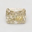 1.03 Ct. Fancy Light Yellow Cushion Lab Grown Diamond