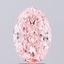 2.71 Ct. Fancy Vivid Pink Oval Lab Grown Diamond