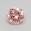0.40 Ct. Fancy Vivid Pink Round Lab Grown Diamond