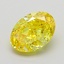 1.23 Ct. Fancy Vivid  Yellow Oval Lab Grown Diamond