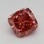 0.76 Ct. Fancy Vivid Pink Cushion Lab Grown Diamond