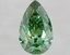 2.50 Ct. Fancy Vivid Green Pear Lab Grown Diamond