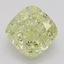 0.73 Ct. Fancy Light Yellow Cushion Diamond