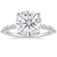 18K White Gold Marseille Half Coverage Diamond Ring (1/4 ct. tw.), smalltop view