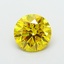 3.01 Ct. Fancy Vivid  Yellow Round Lab Grown Diamond