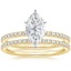 18K Yellow Gold Ballad Diamond Bridal Set (1/3 ct. tw.)