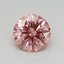 0.48 Ct. Fancy Vivid Pink Round Lab Grown Diamond