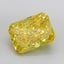 7.26 Ct. Fancy Vivid Yellow Radiant Lab Grown Diamond