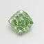 1.52 Ct. Fancy Vivid  Green Cushion Lab Grown Diamond