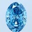 2.06 Ct. Fancy Vivid Blue Oval Lab Grown Diamond