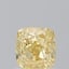 0.99 Ct. Fancy Intense Yellow Cushion Lab Grown Diamond