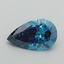 0.76 Ct. Fancy Vivid Blue Pear Lab Grown Diamond