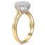 The Florentia Ring, smalltop view on a hand