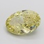 9.01 Ct. Fancy Intense Yellow Oval Lab Grown Diamond
