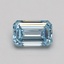 1.05 Ct. Fancy Intense Blue Emerald Lab Grown Diamond