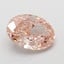 1.08 Ct. Fancy Vivid Pink Oval Lab Grown Diamond
