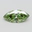 1.04 Ct. Fancy Vivid Green Marquise Lab Grown Diamond