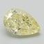 1.11 Ct. Fancy Intense Yellow Pear Lab Grown Diamond