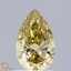 0.51 Ct. Fancy Intense  Yellow Pear Lab Grown Diamond