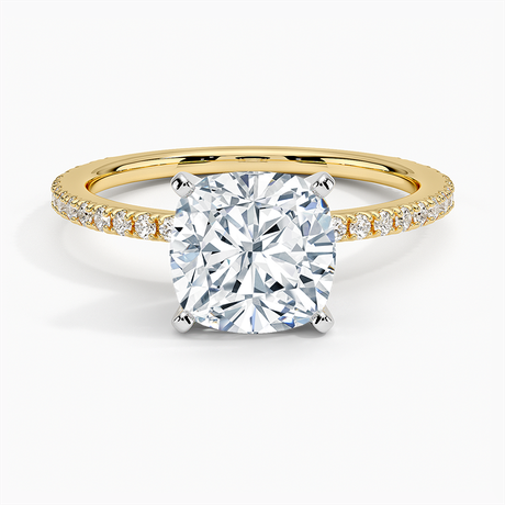 18K Yellow Gold Ballad Three-Quarter Coverage Diamond Ring (1/4 ct. tw.)