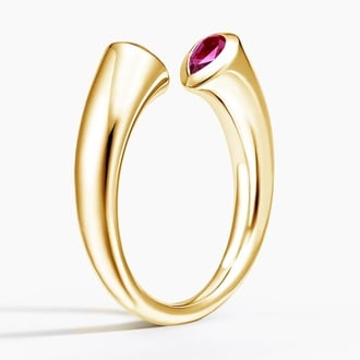 Stevie Lab Pink Sapphire Toi et Moi Ring