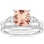 Platinum Petite Opera Diamond Ring (1/4 ct. tw.) with Ballad Diamond Ring (1/6 ct. tw.)