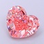 3.08 Ct. Fancy Vivid  Pink Heart Lab Grown Diamond