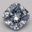 3.35 Ct. Fancy Intense Blue Cushion Lab Grown Diamond