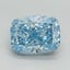 2.01 Ct. Fancy Vivid Blue Cushion Lab Grown Diamond