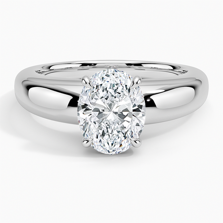 18K White Gold Adrian Solitaire Ring