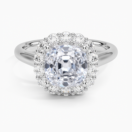 Lotus Flower Engagement Ring