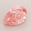 3.32 Ct. Fancy Vivid Pink Pear Lab Grown Diamond