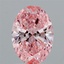 1.63 Ct. Fancy Vivid Pink Oval Lab Grown Diamond