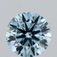 1.62 Ct. Fancy Vivid Blue Round Lab Grown Diamond