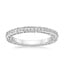 18K White Gold Antique Scroll Engraved Eternity Diamond Ring (2/5 ct. tw.), smalltop view