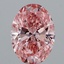 2.09 Ct. Fancy Vivid Pink Oval Lab Grown Diamond
