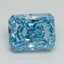 2.55 Ct. Fancy Vivid Blue Radiant Lab Grown Diamond