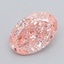 1.20 Ct. Fancy Vivid  Pink Oval Lab Grown Diamond