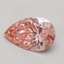 0.53 Ct. Fancy Vivid Pink Pear Lab Grown Diamond