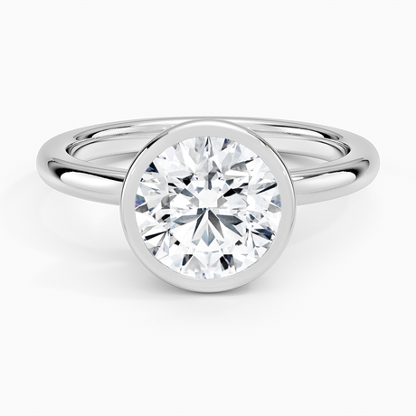 Platinum Julietta Bezel Solitaire Ring