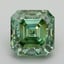 4.51 Ct. Fancy Intense Green Asscher Lab Grown Diamond