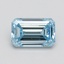0.94 Ct. Fancy Intense Blue Emerald Lab Grown Diamond
