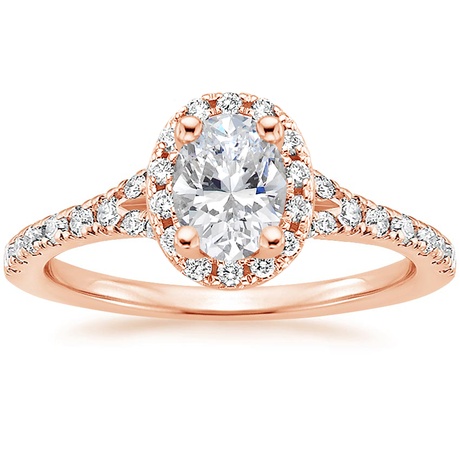 14K Rose Gold Joy Diamond Ring (1/3 ct. tw.) with Bliss Diamond Ring (1/5 ct. tw.)