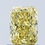 1.03 Ct. Fancy Vivid Yellow Radiant Lab Grown Diamond