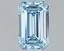 1.04 Ct. Fancy Intense Blue Emerald Lab Grown Diamond