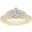 18K Yellow Gold Optica Diamond Ring with Whisper Diamond Ring (1/10 ct. tw.)